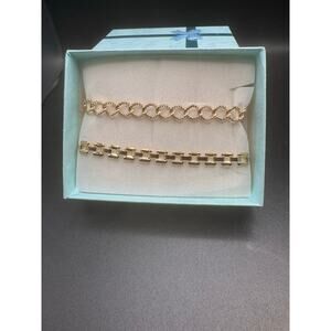 NWOT Fashion Gold Bracelet Set